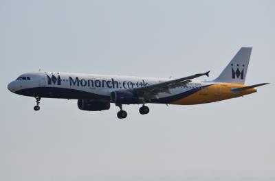Image of aircraft registration G-OZBT - A A321-231 operated by Monarch Airlines
