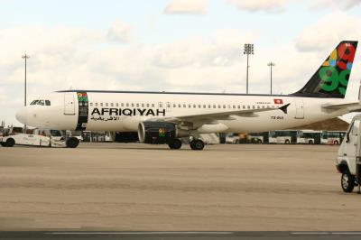 Photo of aircraft TS-INA operated by Afriqiyah Airways