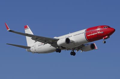 Image of aircraft registration LN-NHB - A 737-8JP(WL) operated by Norwegian Air Shuttle