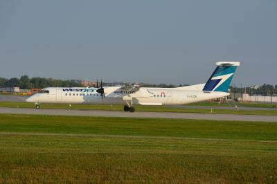 Image of aircraft registration C-GJEN - A DHC-8-402Q operated by WestJet Encore