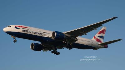 Image of aircraft registration G-VIIC - A 777-236(ER) operated by British Airways