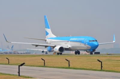 Photo of aircraft LV-GKT operated by Aerolineas Argentinas