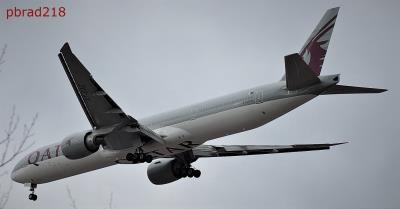 Image of aircraft registration A7-BAE - A 777-3DZ(ER) operated by Qatar Airways