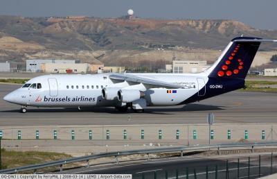 Photo of aircraft OO-DWJ operated by Brussels Airlines