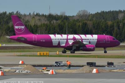 Photo of aircraft TF-SIS operated by Wow Air