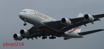 Image of aircraft registration A6-EOR - A A380-861 operated by Emirates