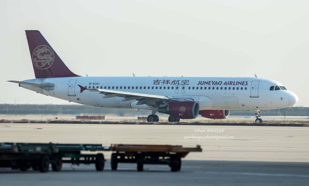 Photo of aircraft B-6341 operated by Juneyao Airlines