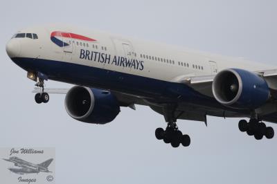 Image of aircraft registration G-STBC - A 777-36N(ER) operated by British Airways