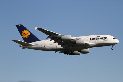 Image of aircraft registration D-AIMD - A A380-841 operated by Lufthansa