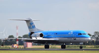 Image of aircraft registration PH-KZK - A Fokker 70 operated by KLM Cityhopper