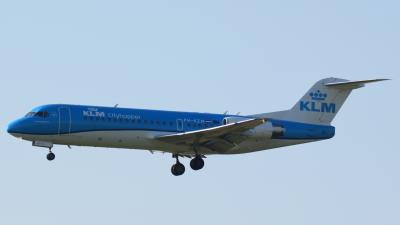 Image of aircraft registration PH-KZM - A Fokker 70 operated by KLM Cityhopper