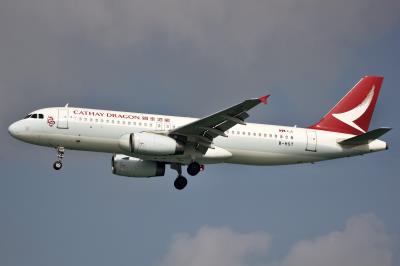 Photo of aircraft B-HST operated by Cathay Dragon