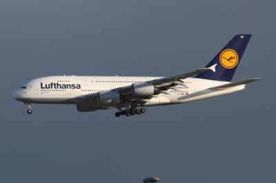 Image of aircraft registration D-AIMG - A A380-841 operated by Lufthansa