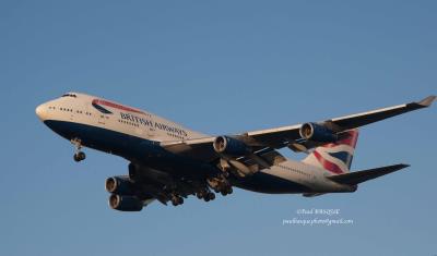 Image of aircraft registration G-BYGE - A 747-436 operated by British Airways