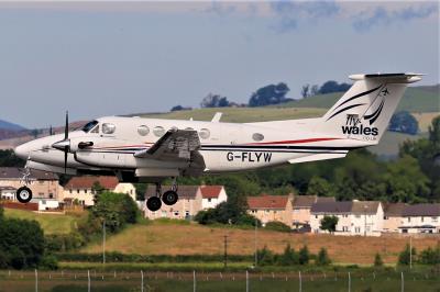 Image of aircraft registration G-FLYW - A Be 200 Super King Air operated by FlyWales