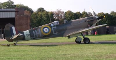 Image of aircraft registration G-MKVB (BM597) - A Spitfire LF.Vb operated by Historic Aircraft Collection Ltd
