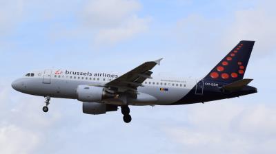 Image of aircraft registration OO-SSR - A A319-112 operated by Brussels Airlines