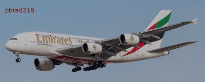 Photo of aircraft A6-EUH operated by Emirates