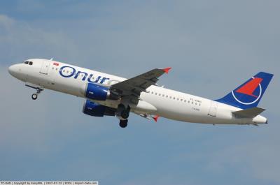 Photo of aircraft TC-OAD operated by Onur Air