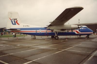 Image of aircraft registration G-APWJ - A HPR.7 Herald-201 operated by Air UK