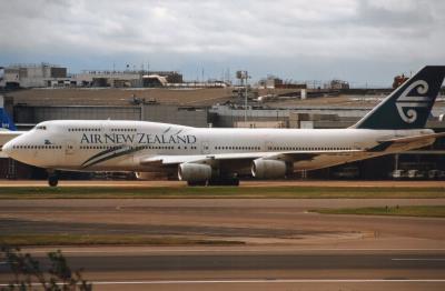 Image of aircraft registration ZK-NBU - A 747-419 operated by Air New Zealand
