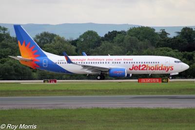 Image of aircraft registration G-DRTT - A 737-8Q8(WL) operated by Jet2