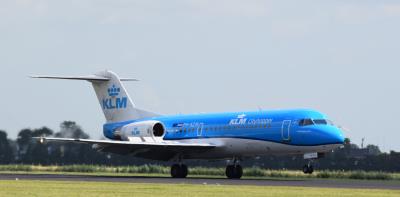 Image of aircraft registration PH-KZM - A Fokker 70 operated by KLM Cityhopper