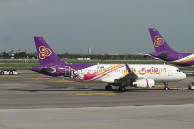 Photo of aircraft HS-TXQ operated by Thai Smile