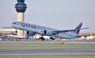 Image of aircraft registration A7-BAQ - A 777-3DZ(ER) operated by Qatar Airways