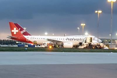 Photo of aircraft HB-AZB operated by Helvetic Airways
