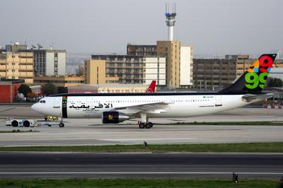 Image of aircraft registration 5A-IAY - A A300-620 operated by Afriqiyah Airways