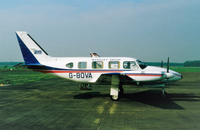 Photo of aircraft G-BOVA operated by Moseley Group (P.S.V.) Ltd