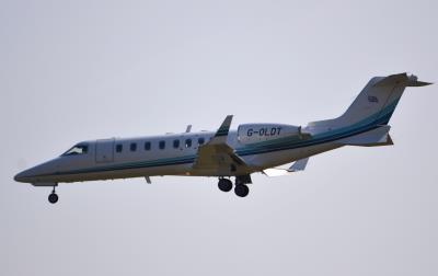 Image of aircraft registration G-OLDT - A Learjet 45 operated by Gold Aviation Ltd