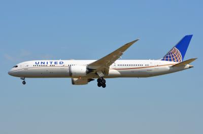 Image of aircraft registration N26967 - A 787-9 Dreamliner operated by United Airlines