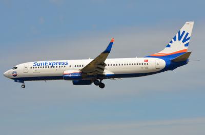 Photo of aircraft TC-SEE operated by SunExpress