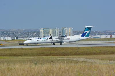 Image of aircraft registration C-GENM - A DHC-8-402Q operated by WestJet Encore