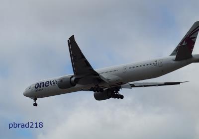 Image of aircraft registration A7-BAG - A 777-3DZ(ER) operated by Qatar Airways