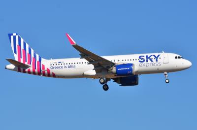 Photo of aircraft SX-IOG operated by Sky Express