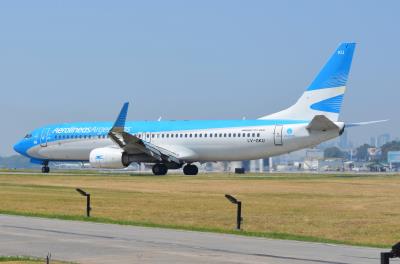 Photo of aircraft LV-GKU operated by Aerolineas Argentinas