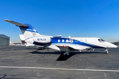 Photo of aircraft N74JX operated by Polymer Pilatus LLC