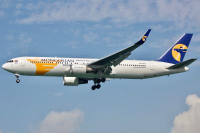 Image of aircraft registration JU-1021 - A 767-34G(ER)(WL) operated by MIAT - Mongolian Airlines