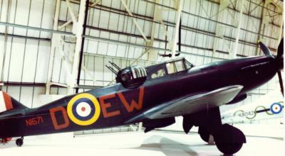 Image of aircraft registration N1671 - A Boulton Paul Defiant-Mk.I operated by Royal Air Force