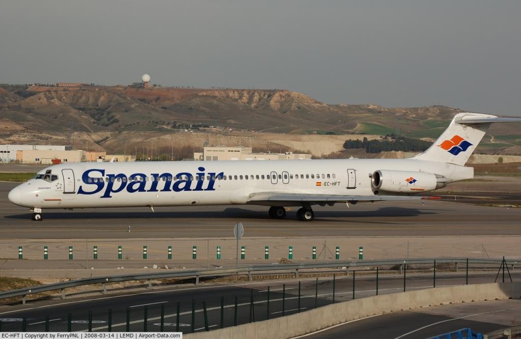 Photo of aircraft EC-HFT operated by Spanair