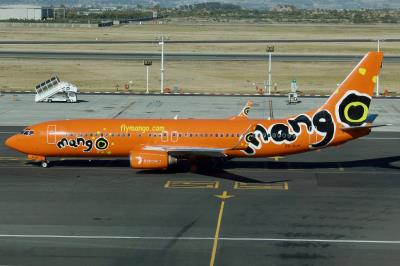 Image of aircraft registration ZS-SJH - A 737-8BG(WL) operated by Mango