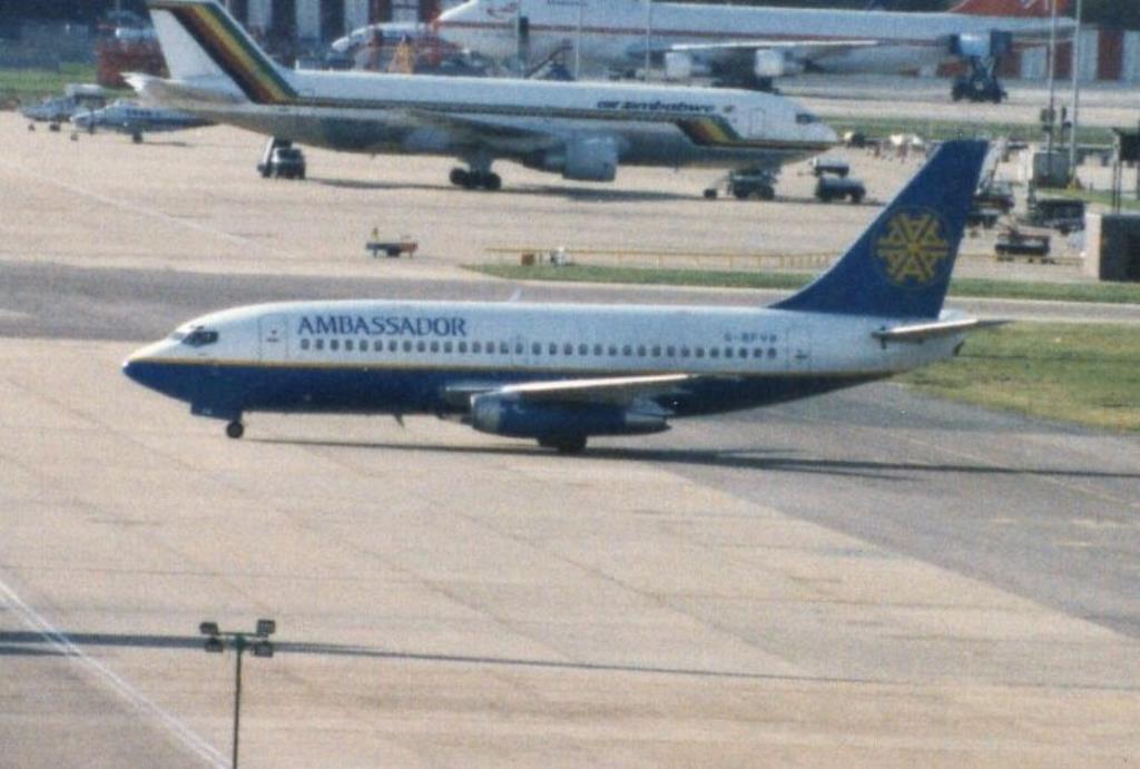 Photo of aircraft G-BFVB operated by Ambassador Airways