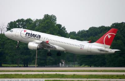 Image of aircraft registration N309US - A A320-211 operated by Northwest Airlines