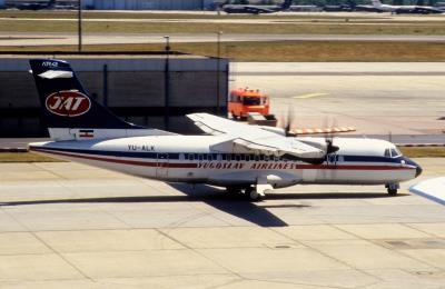 Image of aircraft registration YU-ALK - A ATR 42-300 operated by JAT Yugoslav Airlines