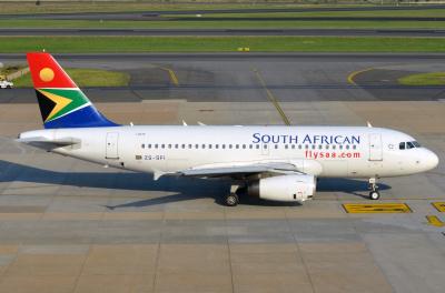 Photo of aircraft ZS-SFI operated by South African Airways
