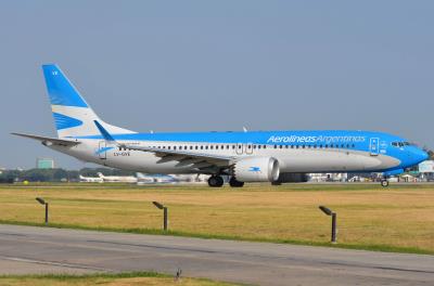 Photo of aircraft LV-GVE operated by Aerolineas Argentinas