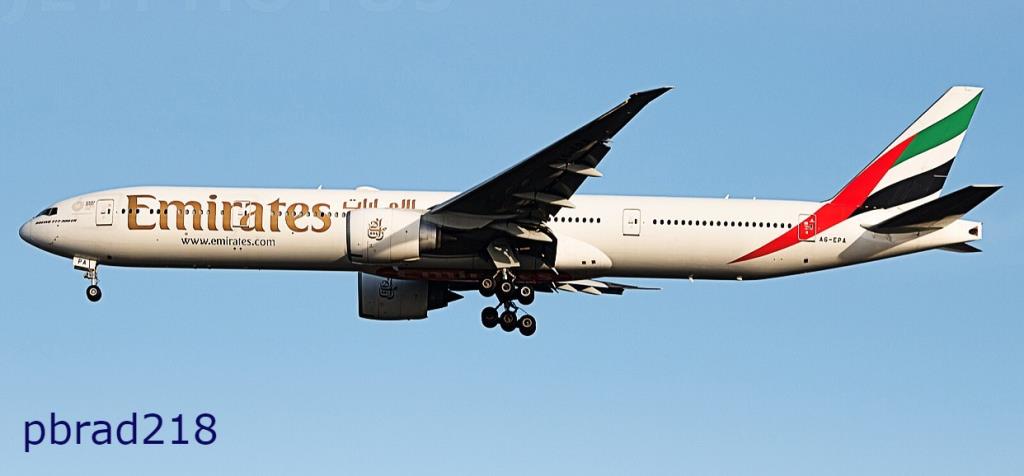 Photo of aircraft A6-EPA operated by Emirates